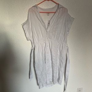 J. crew White Collar Dress